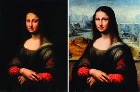 mona lisa before restoration.